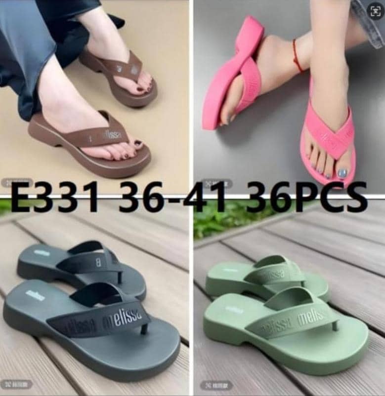 Melissa Flip-Flop Platform Wedge Sandals.