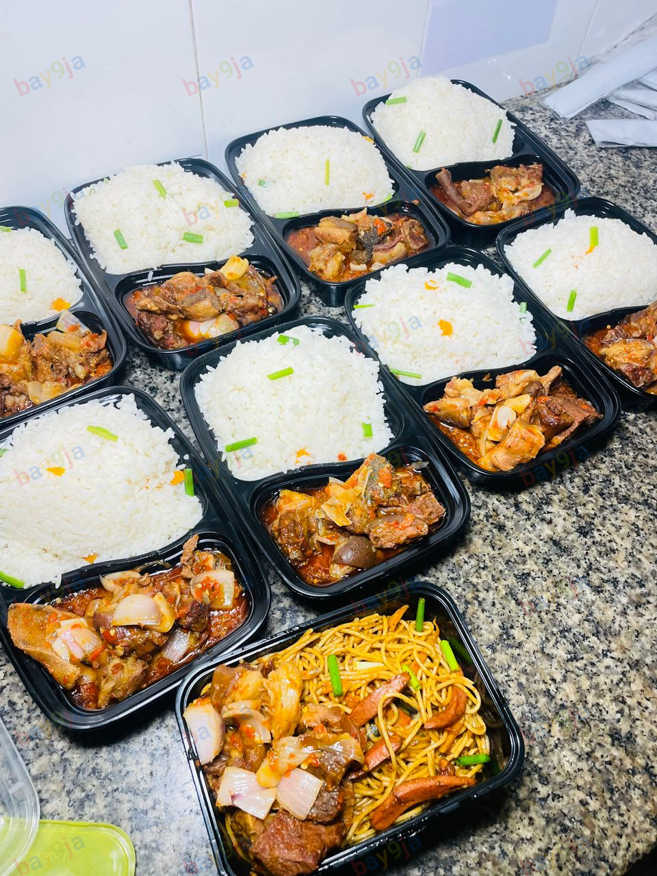 White Rice & Stir-Fried Peppered Meat Sauce Combo
