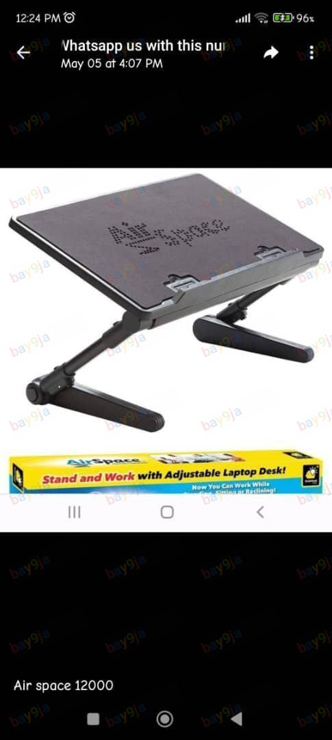Air Space Adjustable Laptop Desk