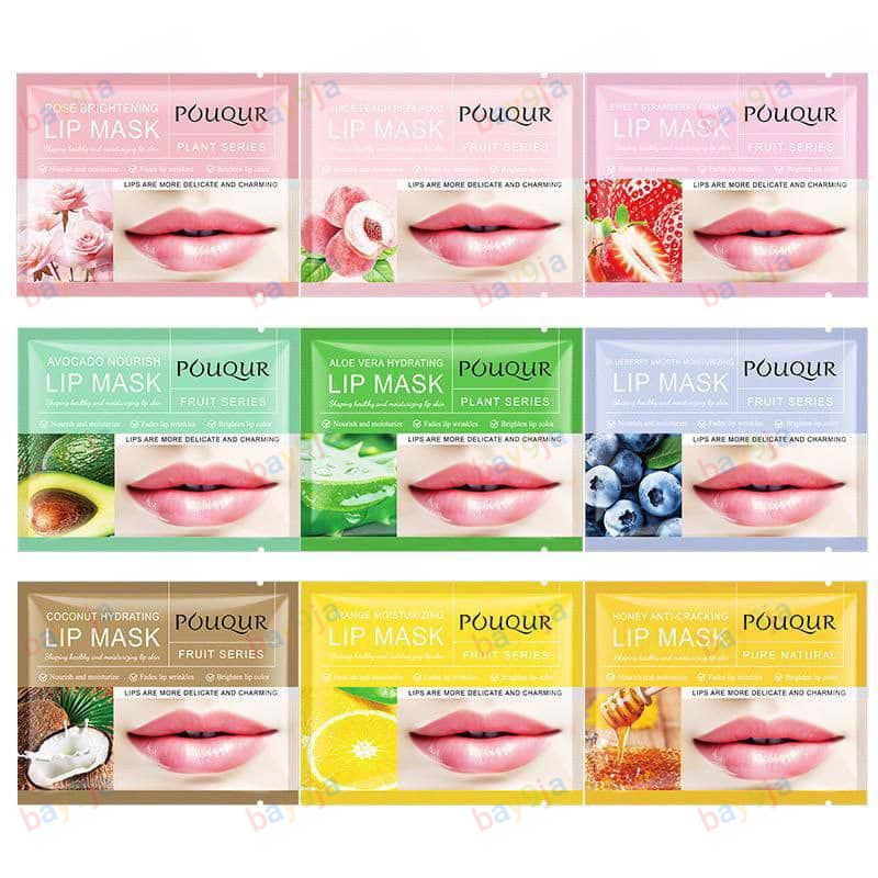 POUQUR Fruit & Plant Series Collagen Crystal Lip Mask Set