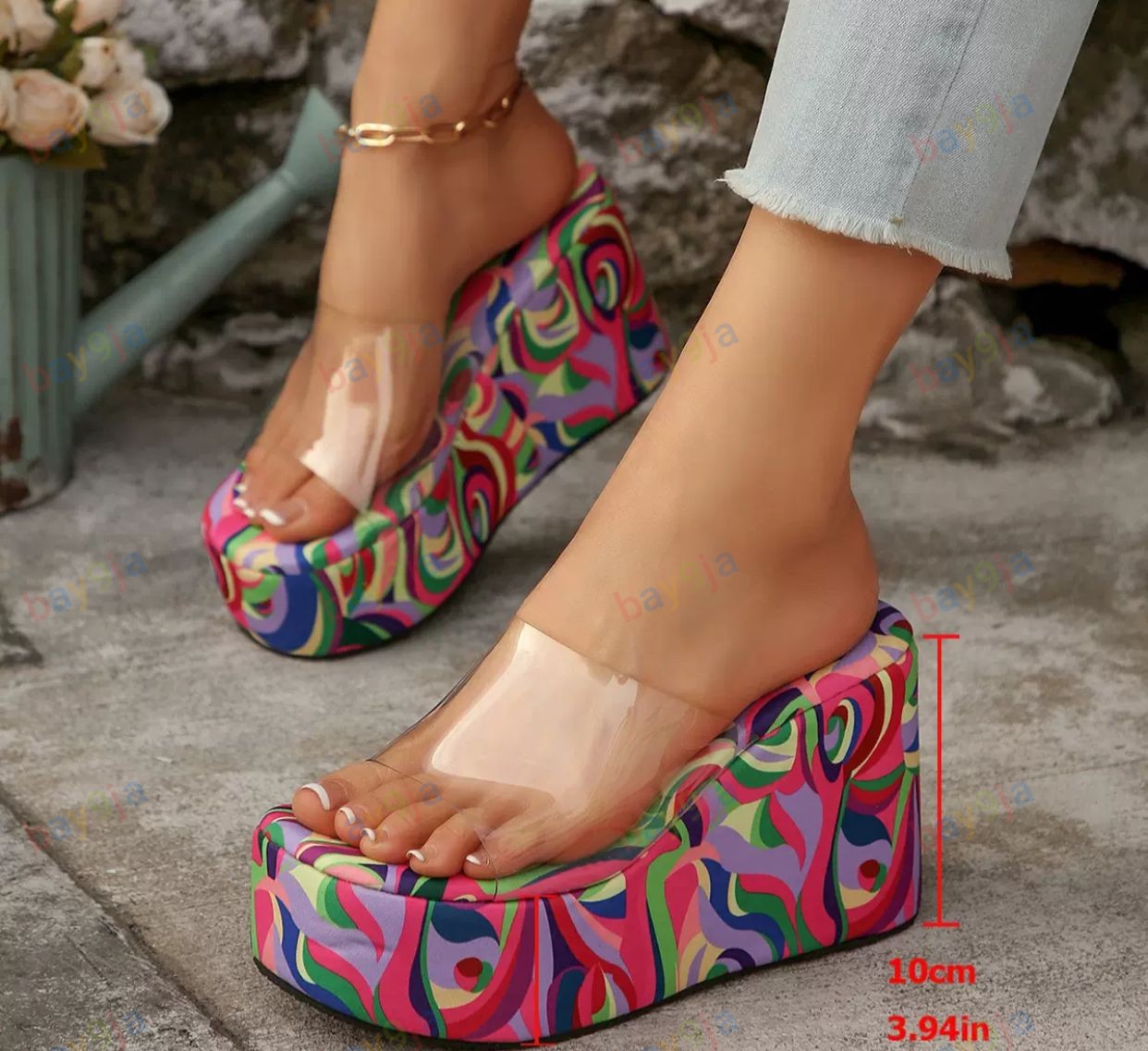 Wedge slippers
